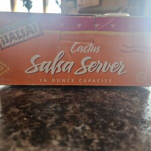 Boston Warehouse Cactus Salsa Server in Orange